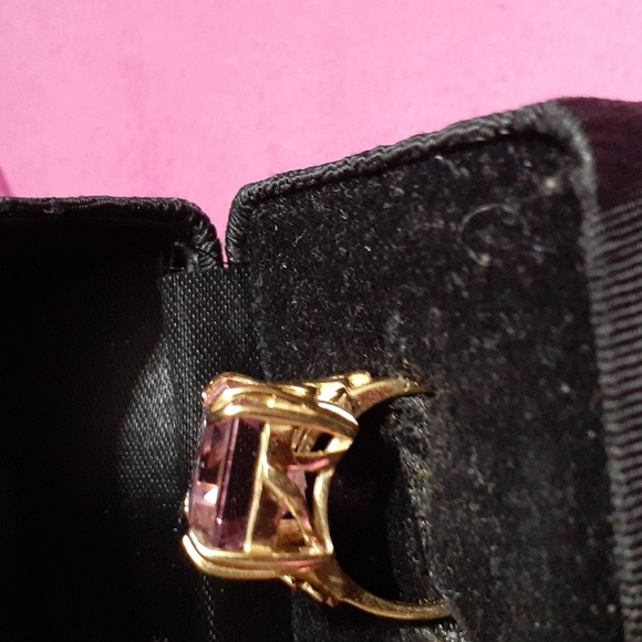 14K yg Emerald cut Ametrine size 6 - Picture 6 of 8